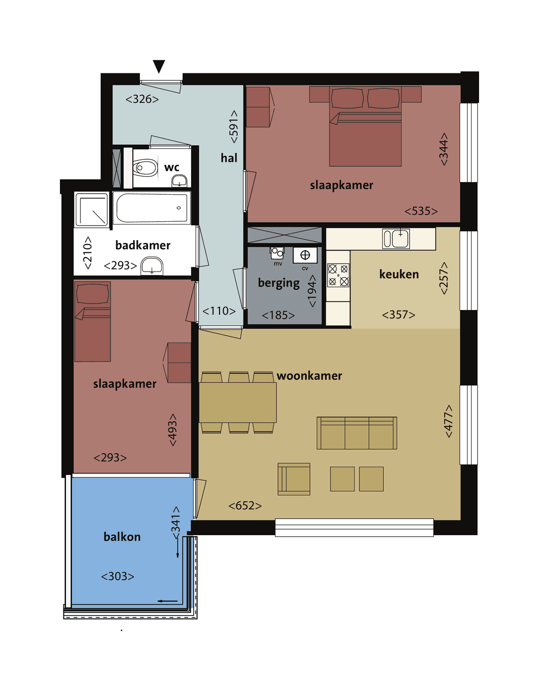 Apartment B. Merkelbachsingel 605, Amsterdam - For Rent