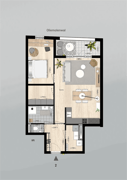 Apartment for Rent Walstraatje, Tiel