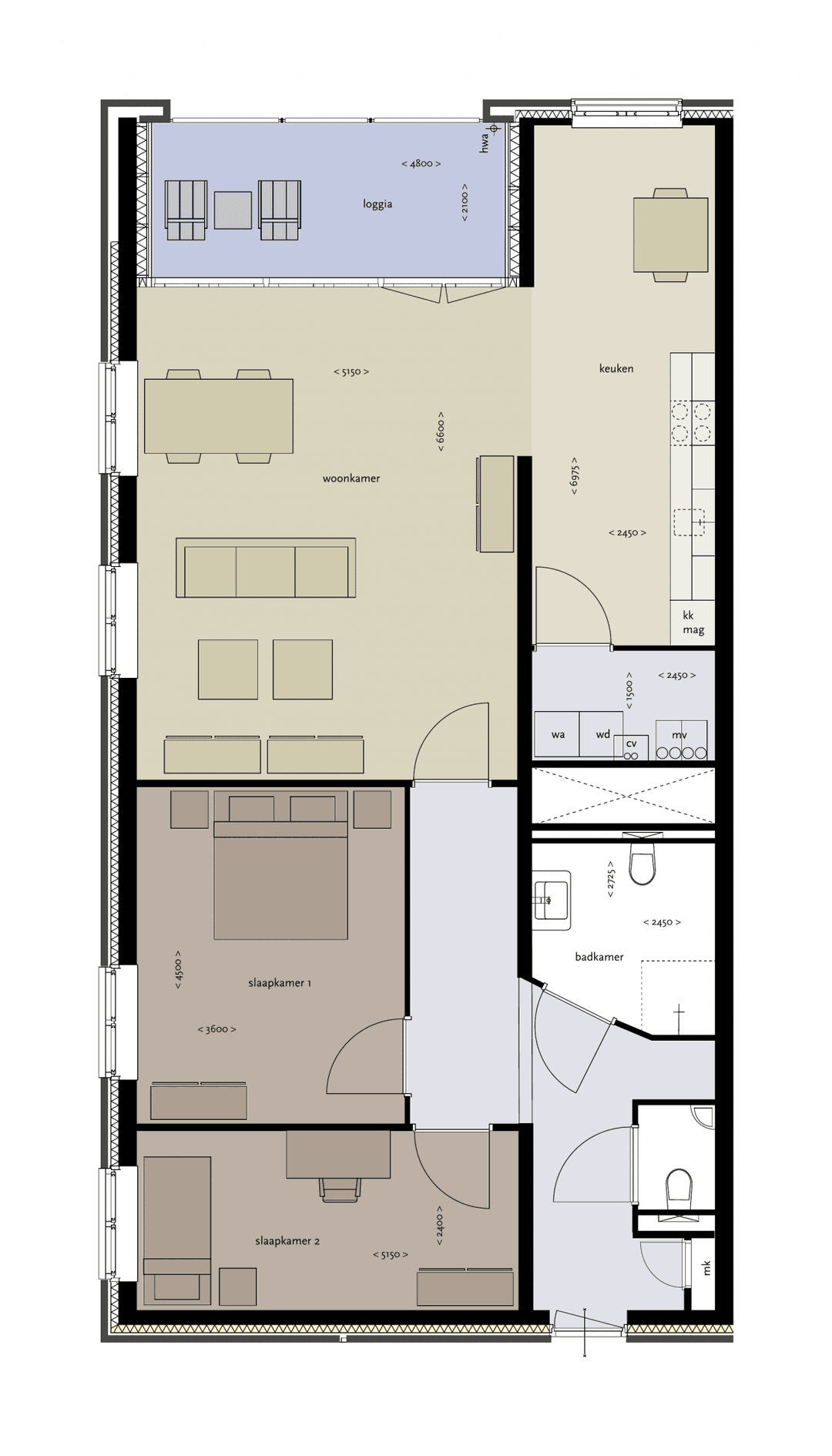 Apartment Buxusplaats 48, Tilburg - For Rent