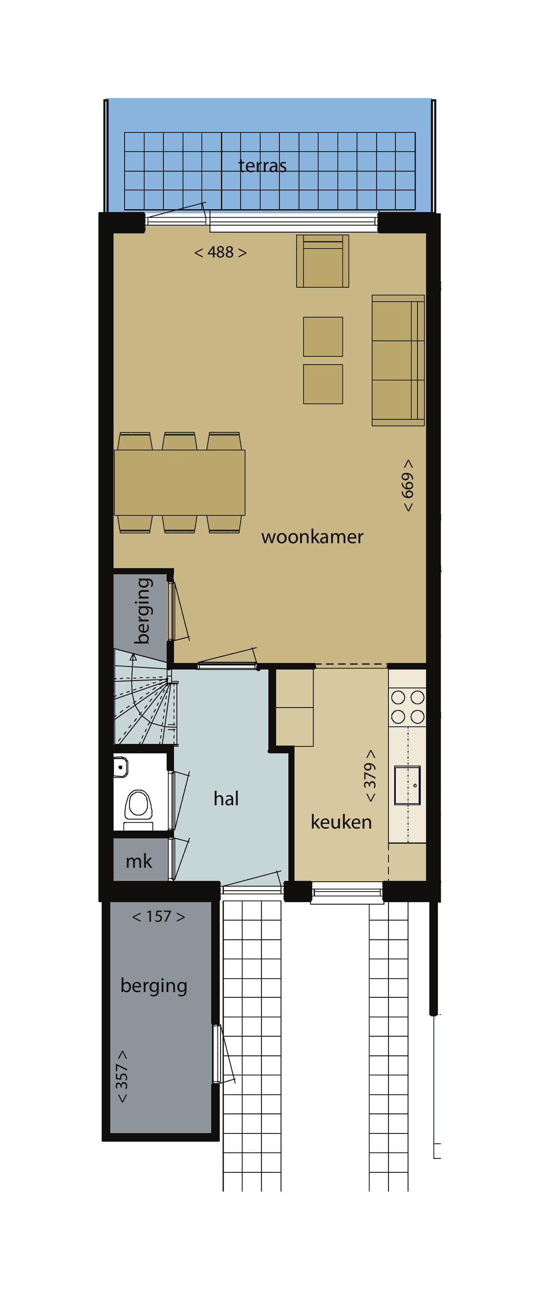 Eengezinswoning Tapijtschelp 29, Diemen - For Rent