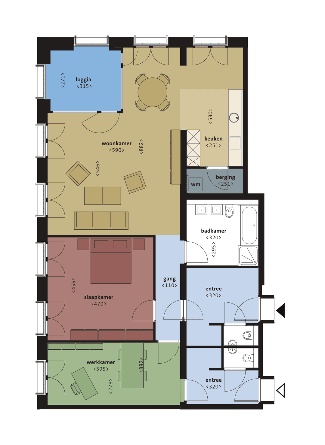 Office Apartment Boschcour 31 B, Maastricht - For Rent