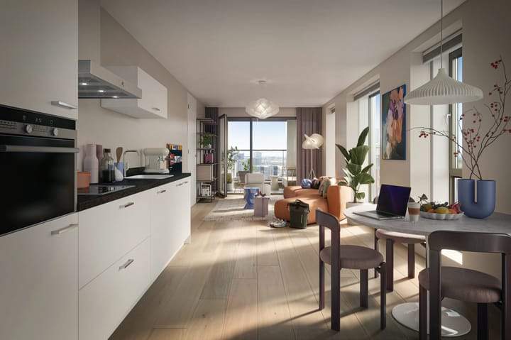 Apartamento de 2 habitaciones Hogehilweg, Ámsterdam - en alquiler