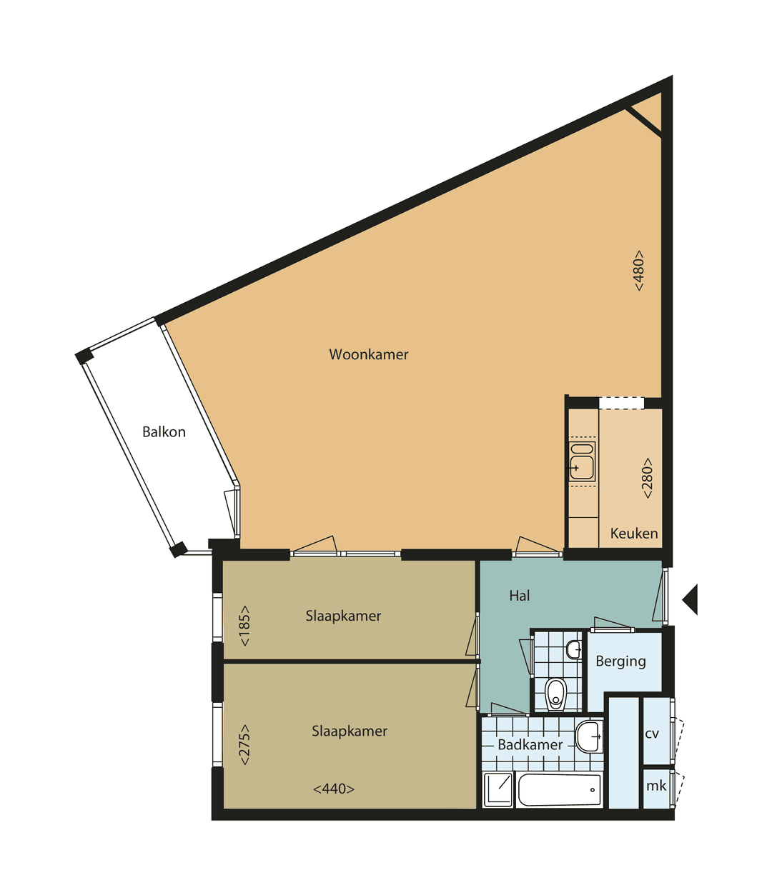 Apartment Anna Paulownahof 33, Tilburg - Zur Miete