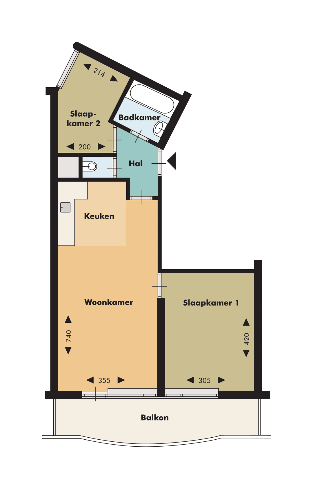 Apartment Admiraal De Ruyterweg 287, Rotterdam - Zu Vermieten